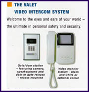 Valet Video Intercom System